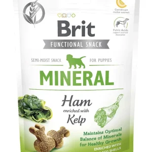 BRIT Functional Snack Mineral PUPPY, šunka, obogaćeno algom kelp, 150g