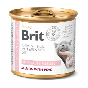 BRIT GF VD Cat Hypoallergenic, kod intolerancija na hranu, konzerva 200g