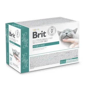 BRIT GF VD Cat Sterilised, za sterilizirane mačke, fileti u umaku, 12x85g