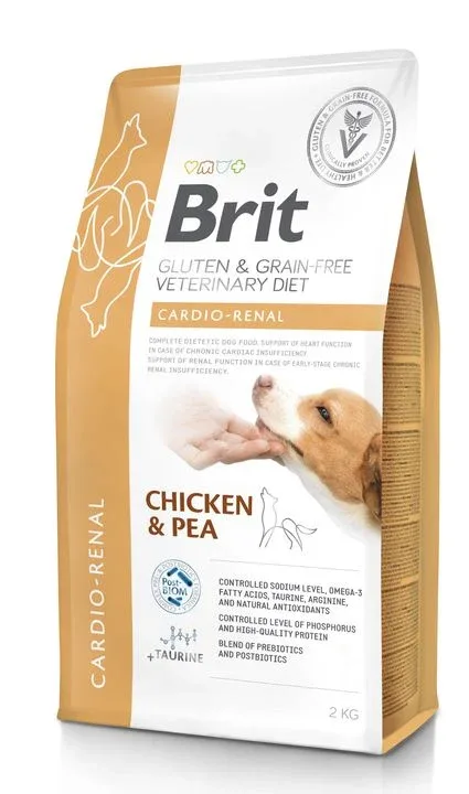 BRIT GF VD Dog Cardio - Renal, za potporu rada srca i bubrega, 2kg