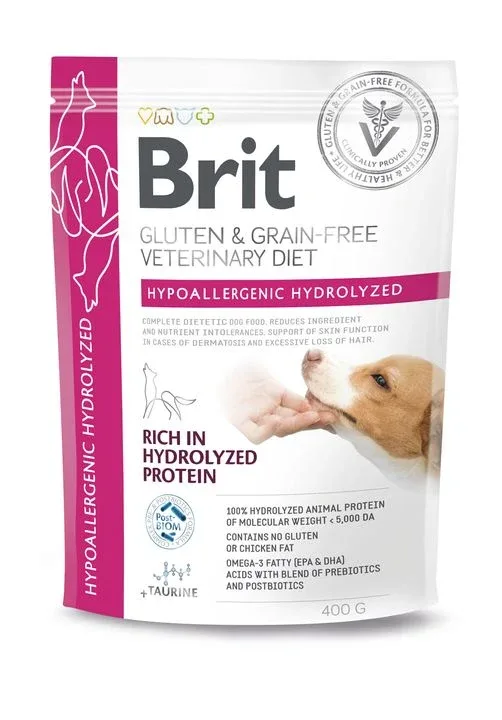 BRIT GF VD Dog Hypoallergenic Hydrolyzed, intolerancija na hranu