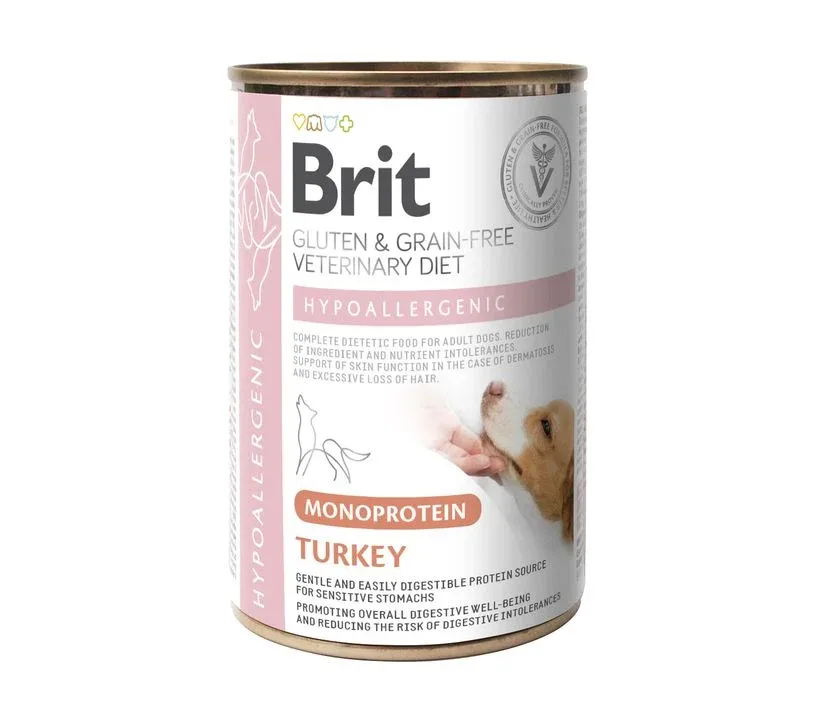 BRIT GF VD Dog Hypoallergenic Monoprotein, puretina, 400g
