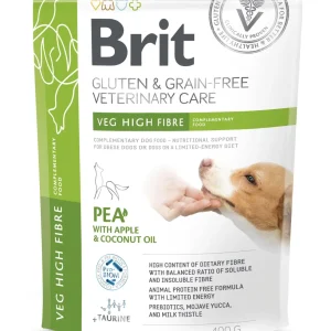 BRIT GF Veterinary Diets Dog Veg High Fibre, za prekomjernu težinu,, 400 g