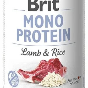 BRIT Mono Protein, janjetina s rižom, bez glutena, 400g