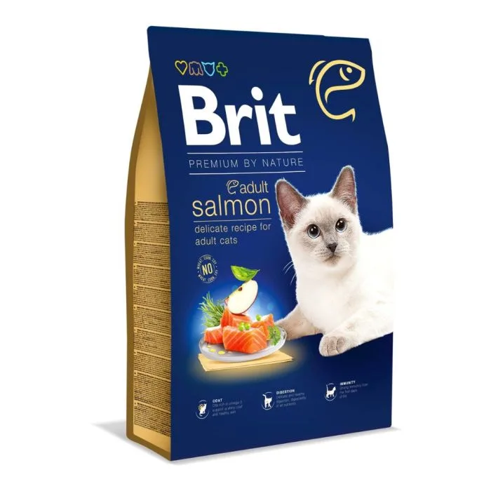 Brit Premium by Nature Adult Cat, losos 1,5 kg