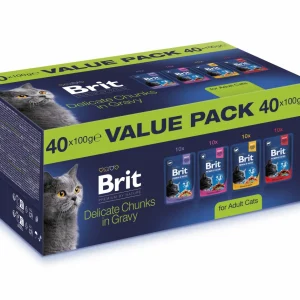 Brit Premium by Nature Cat Multipack za mačke 40x100g