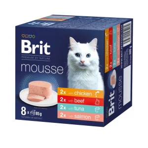 BRIT Premium by Nature Mousse, multipack razni okusi, 8x85g