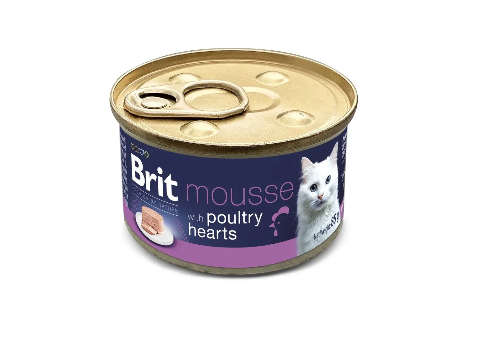BRIT Premium by Nature Mousse, sa srcima peradi, 85g