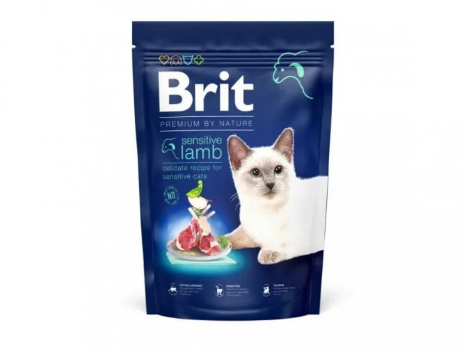 Brit Premium by Nature Sensitive Cat, janjetina 300g