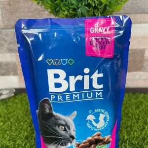 Brit Premium Cat, komadići u umaku s piletinom i puretinom, vrećica100g