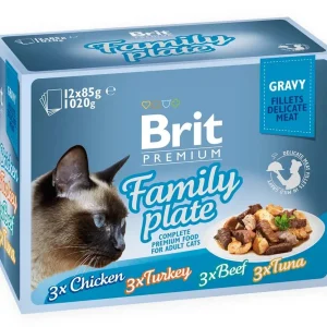 BRIT PREMIUM Fileti u umaku Family Plate, 1020 g (12x85 g)