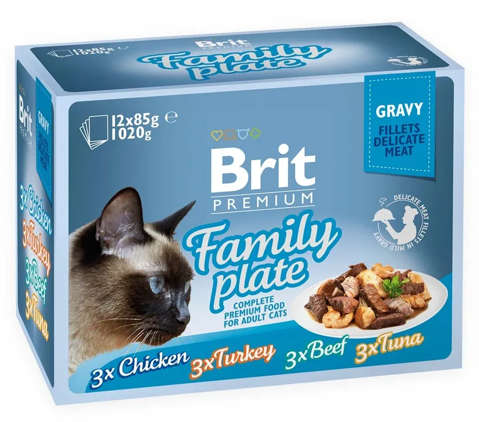 BRIT PREMIUM Fileti u umaku Family Plate, 1020 g (12x85 g)