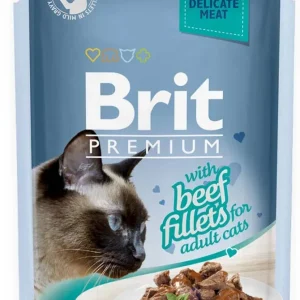 BRIT PREMIUM Fileti u umaku s govedinom, 85 g