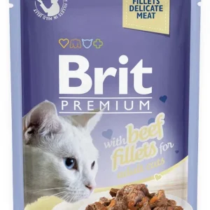 BRIT PREMIUM Fileti u želeu s govedinom, 85 g