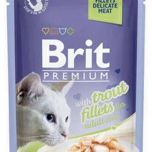 BRIT PREMIUM Fileti u želeu s pastrvom, 85 g