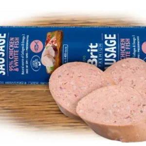 BRIT PREMIUM Kobasica s piletinom i bijelom ribom, 800g