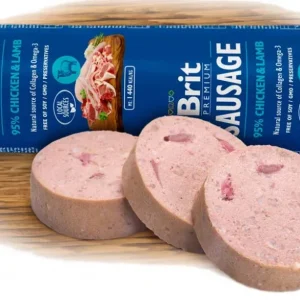 BRIT PREMIUM Kobasica s piletinom i janjetinom, 800g