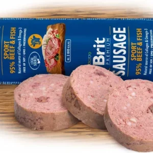 BRIT PREMIUM Kobasica SPORT s govedinom i ribom, 800g