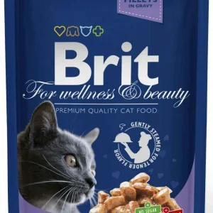 BRIT PREMIUM Komadići u umaku s bakalarom, 100g