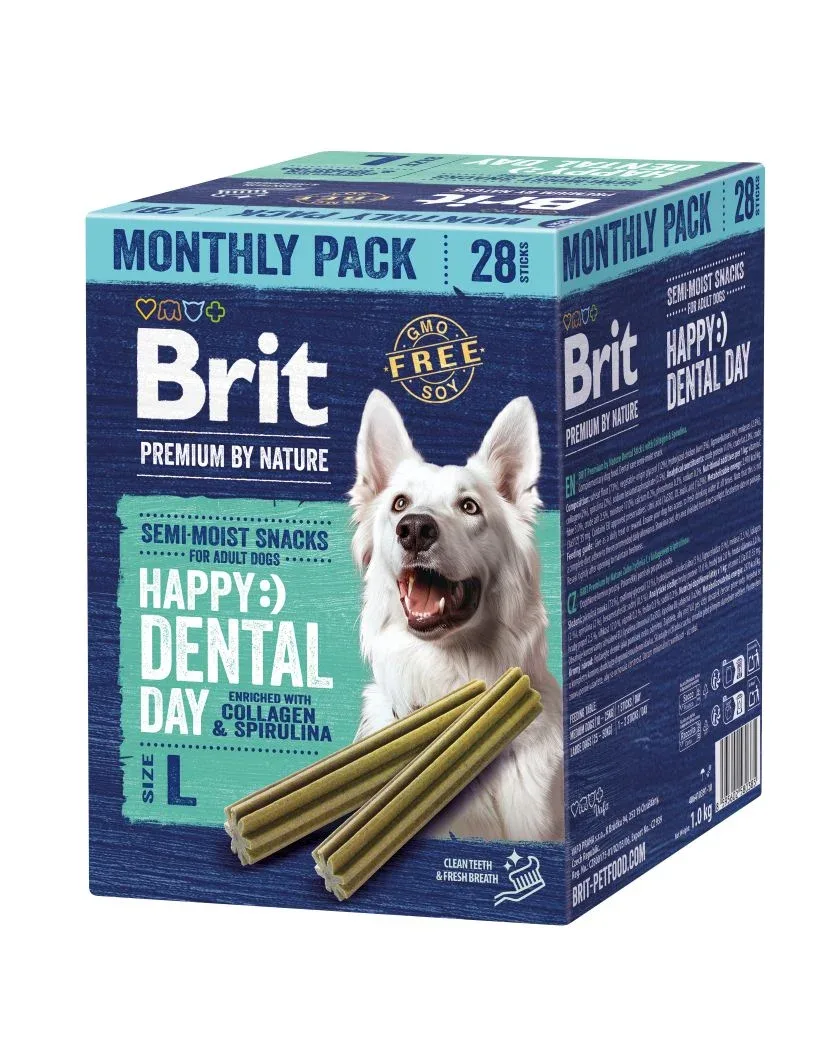 BRIT PREMIUM Monthly pack by Nature Dog Dental Snacks L, 28 kom