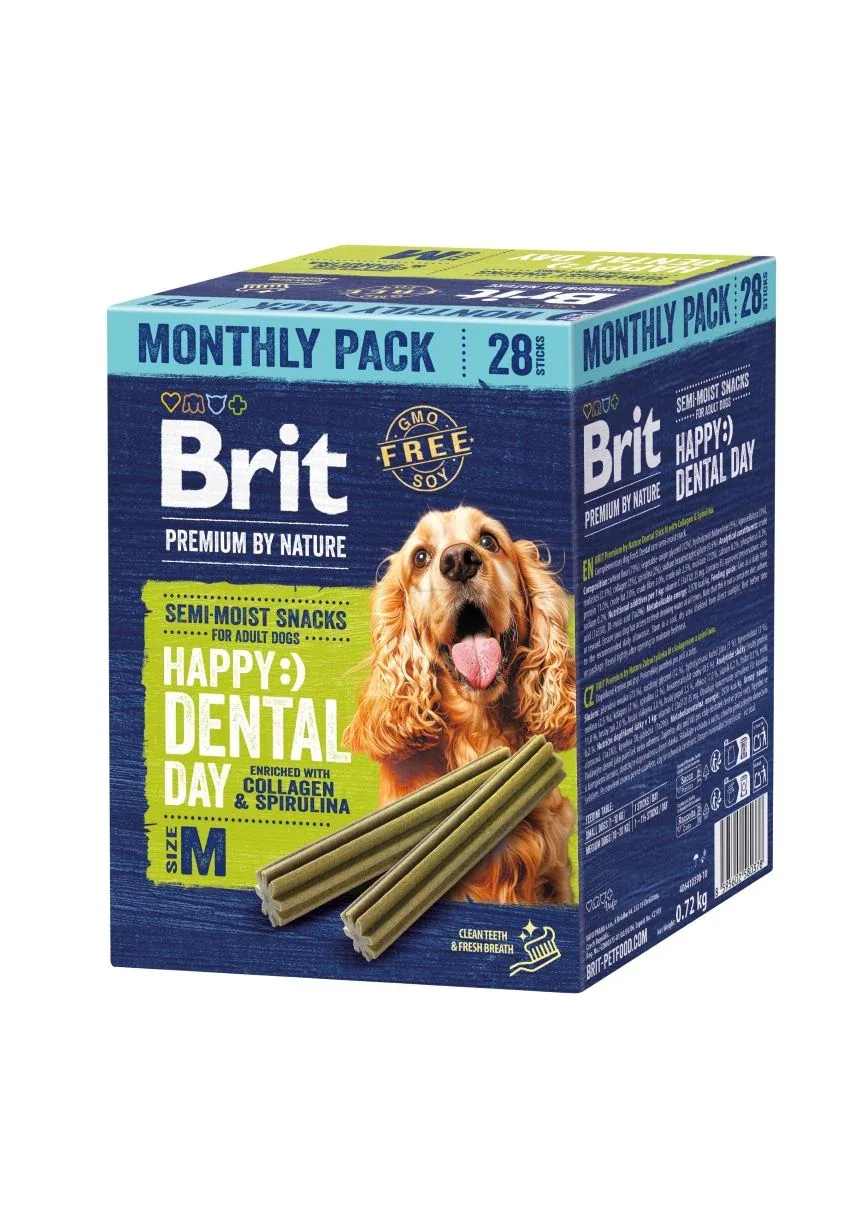 BRIT PREMIUM Monthly pack by Nature Dog Dental Snacks M, 28 kom