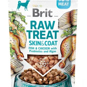 BRIT Raw Treat Skin&Coat, liofizirana poslastica za pse, piletina i riba, 40g