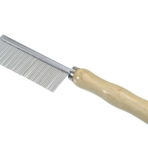 CAMON Češalj s 50 zubaca, gusti, s drvenom drškom, 18cm
