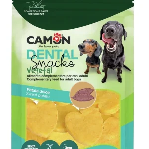 CAMON Dentalna poslastica za pse, srca s batatom, 100g