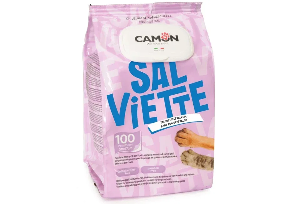 CAMON Higijenske maramice Talco, miris Baby pudera, 100kom, 30x17cm