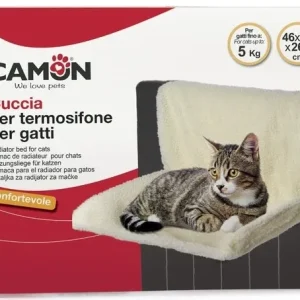 CAMON Ležaj za mačke Cosy Cat za radijator, pliš, 46x32x26 cm