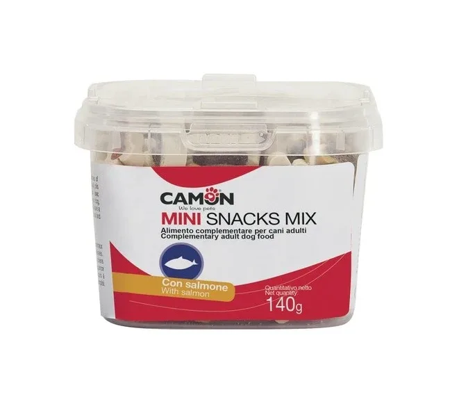 CAMON Mini Snack Mix, poslastica za pse s lososom, 140g - Image 2
