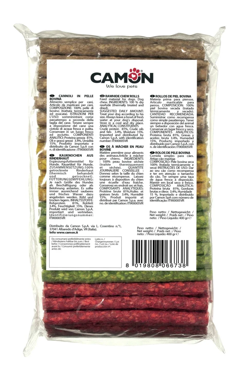CAMON Munchy Sticks, mix, 12cm, 100kom, 900g - Image 2