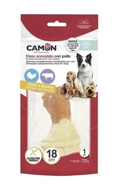 CAMON Poslastica za pse Kost u čvoru, s Piletinom, 1kom/18cm, 120g - Image 2