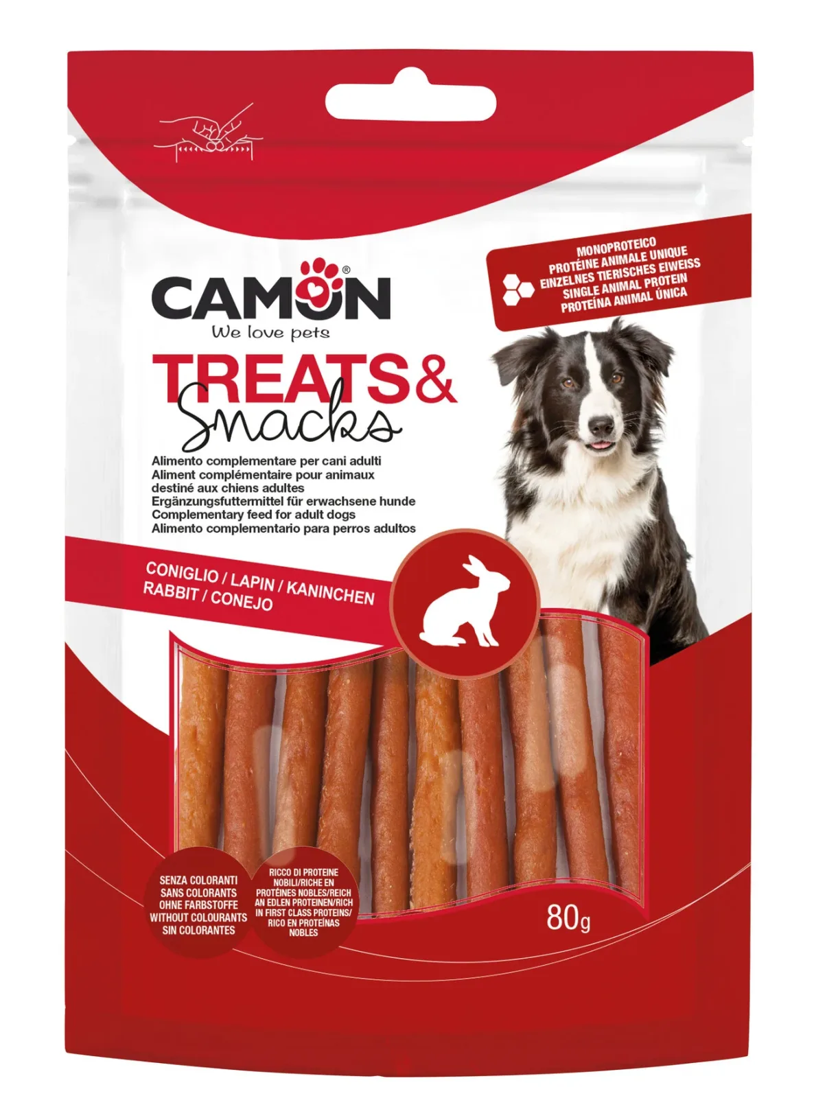 CAMON Rabbit Sticks, poslastica od kunićevine, 80g