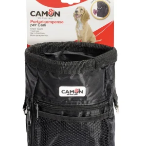 CAMON Torbica za poslastice, s dispenzerom za vrećice i pojasom, crna, 14x6x18cm