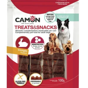CAMON Treats&Snacks, kunićevina, monoproteinska poslastica, bez glutena, 100g