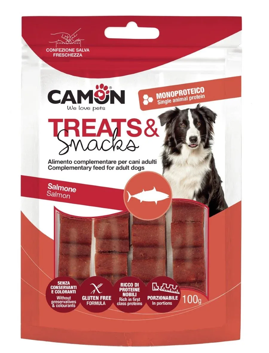 CAMON Treats&Snacks, losos, monoproteinska poslastica za pse, bez glutena, 100g - Image 2