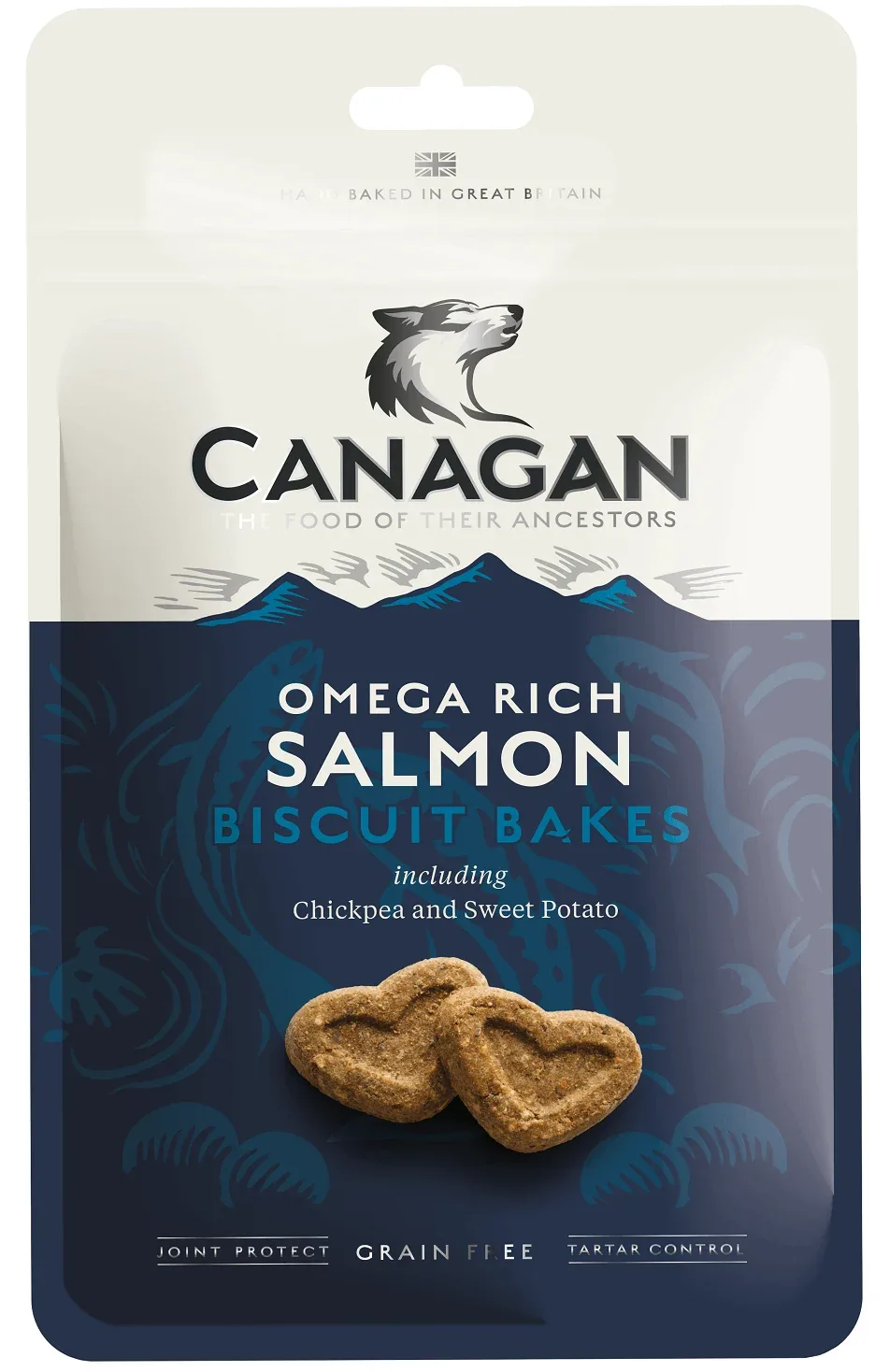 CANAGAN Biscuit Bakes, losos bogat omegom, bez žitarica, 150g