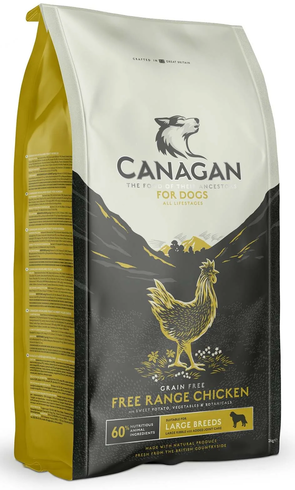 CANAGAN Large Breed, piletina iz slobodnog uzgoja, za pse, bez žitarica, 12kg