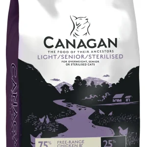 CANAGAN Light/Senior, piletina i losos, za mačke, bez žitarica
