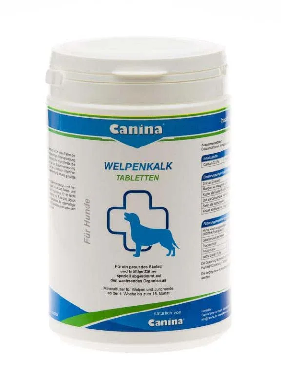 CANINA WelpenKalk tablete za snažni kostur i zube, za štence, 350g, 350 tbl