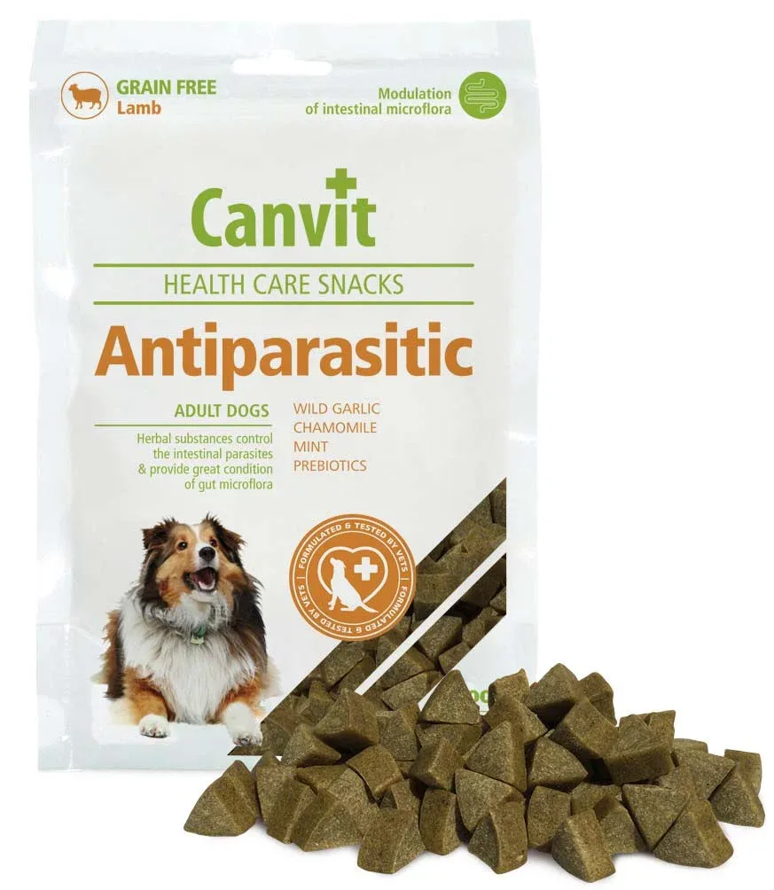 CANVIT Antiparasitic - poslastica s janjetinom, bez žitarica, 200g