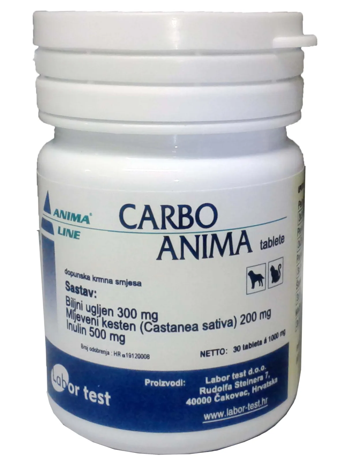 Carbo anima, 45 tableta