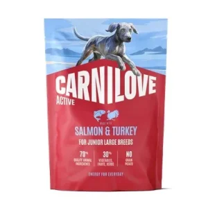 CARNILOVE Active, JUNIOR, Large, Losos i puretina, za velike pasmine
