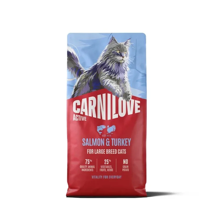 CARNILOVE Active Losos i puretina, za velike pasmine mačaka - Image 2