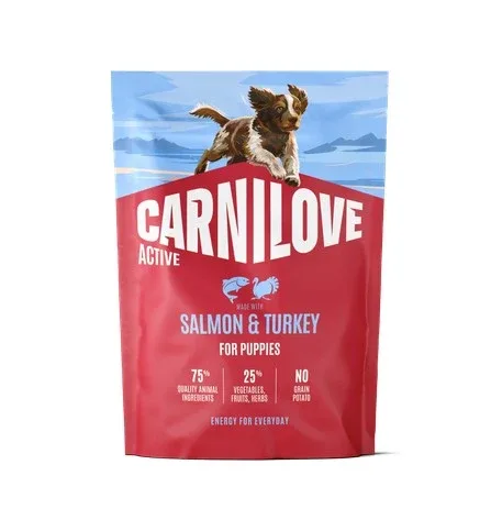 CARNILOVE Active, PUPPY, Losos i puretina za štence