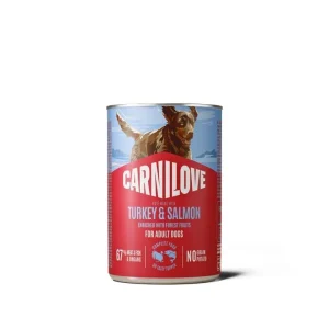 CARNILOVE Mesna pašteta, puretina s lososom, 400g