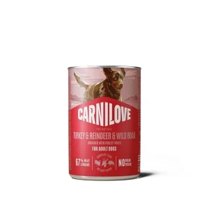 CARNILOVE Mesna pašteta puretina sa sobom i veprovinom, 400g