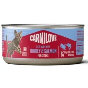 CARNILOVE Pašteta KITTEN, puretina s lososom, 100g
