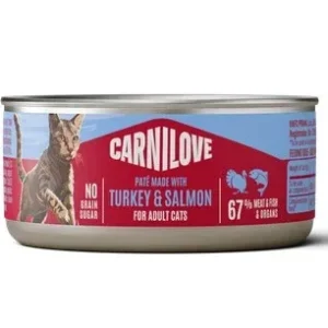 CARNILOVE Pašteta, puretina s lososom, 100g
